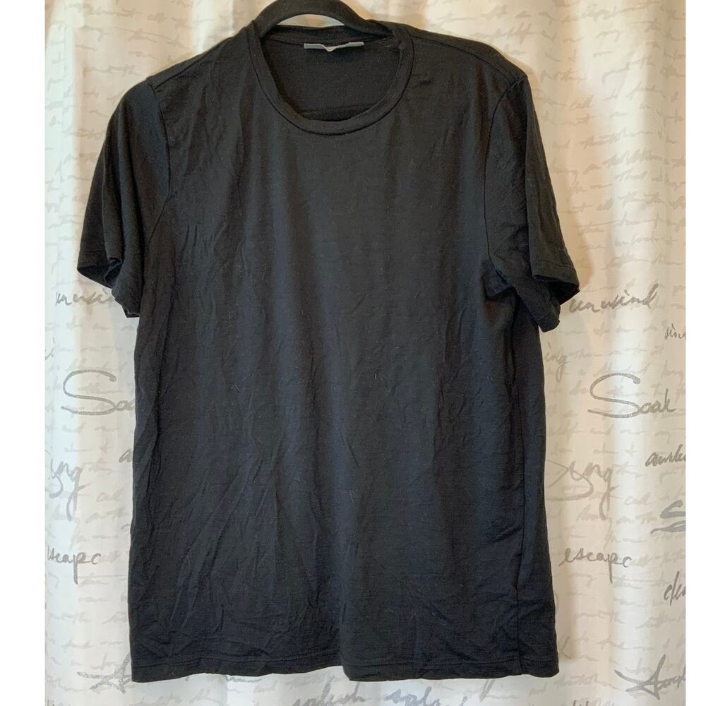 Icebreaker Men's Black 100% Merino Wool Short Sleeve T-Shirt Size M Gorpcore